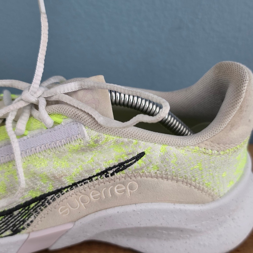 Nike Womens SuperRep Go 3 Flynet Next Nature Sneaker White green DH3393-175 Sz 7 - Picture 15 of 16